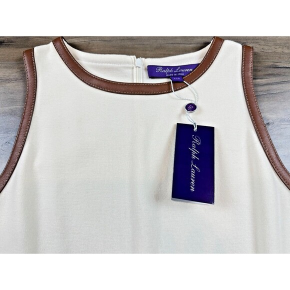 Ralph Lauren Purple Label Cream and Brown Sweater - Picture 3 of 7